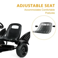 Go Kart Pedal Powered Kids Ride On Car 4 Wheel Racer Toy W/ Clutch & Hand Brake -Kiddie Kingdom Store GUEST 00496c04 ba21 4a6c 8321 e98f29e5ffd9