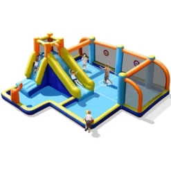 Costway Giant Soccer-Themed Inflatable Water Slide Bouncer W/ Splash Pool Without Blower -Kiddie Kingdom Store GUEST 010bdbfa ecf8 4f76 9d73 67269cbd8d37