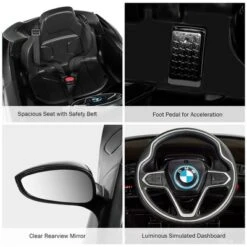 Costway 12V Licensed BMW I8 Kids Ride On Car W/ 2.4G Remote MP3 LED Light -Kiddie Kingdom Store GUEST 0115e20a 0381 49eb bdfa 7e34013db0fe
