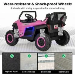 Costway 12V 2-Seater Kids Ride On UTV RC Electric Vehicle Suspension W/ Lights & Music -Kiddie Kingdom Store GUEST 01964894 db18 45fd ab93 8d8278a342b8