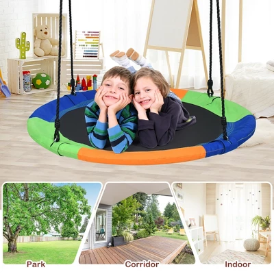 Costway 40'' Flying Saucer Tree Swing Indoor Outdoor Play Set Kids Gift 10 Costway 40'' Flying Saucer Tree Swing Indoor Outdoor Play Set Kids Gift - Image 8