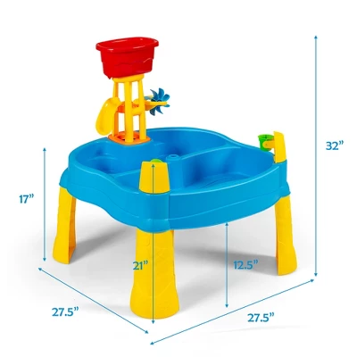 Costway Kids Sand And Water Table Activity Table Sandbox W/ 18 Pcs Accessories 3 Costway Kids Sand And Water Table Activity Table Sandbox W/ 18 Pcs Accessories