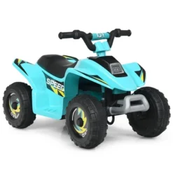 Costway 6V Kids Electric Quad ATV 4 Wheels Ride On Toy Toddlers Forward&Reverse WhiteBlackBlueRed -Kiddie Kingdom Store GUEST 023fd738 9c73 4943 94e4 dea08f8c8deb