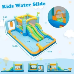 Costway Inflatable Water Slide Giant Kids Bounce House Park Splash Pool Without Blower -Kiddie Kingdom Store GUEST 03c9db93 1445 48ff 8f35 f2c2d2b16e71