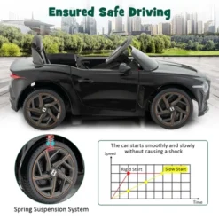 Costway 12V Licensed Bentley Bacalar Kids Electric Ride-on Car With Remote Control Green/Red/White/Black -Kiddie Kingdom Store GUEST 03d3ca5e 9562 4e85 957f 97c9cfab0633