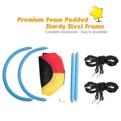 Costway 60'' Saucer Tree Swing Surf Outdoor Adjustable Kids Giant Oval Platform Swing Set Colorful/Blue/Green/Purple -Kiddie Kingdom Store GUEST 03f3ca20 8bd9 4b98 9565 707ac6e0eccb