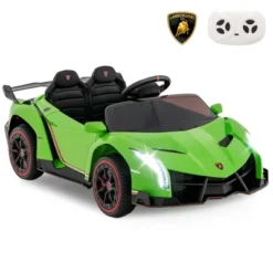 Costway Licensed Lamborghini 4WD Kids Ride-on Sports Car 12V Battery Powered 2.4G Remote Pink/White/Green/Black/Red -Kiddie Kingdom Store GUEST 0449f1d2 a61d 4dcb 8d3b 7e971e0891d8