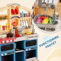 Costway Kids Play Kitchen Set 69PC Kitchen Playset Toys W/ Realistic Lights & Sounds -Kiddie Kingdom Store GUEST 0628e15d a3fa 48a1 8a18 01d7779ef8c8