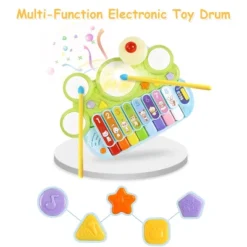Costway 3 In 1 Musical Instruments Electronic Piano Xylophone Drum Set Learning Toys -Kiddie Kingdom Store GUEST 064a16b7 bd99 4523 9964 cd6a3e8ca1a2
