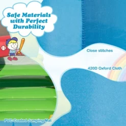 Costway Baseball Themed Jumping House Kids Bouncy Castle W/ 50 Ocean Balls & 735W Blower -Kiddie Kingdom Store GUEST 067dad14 8cc2 4bd1 9058 1fc0e279768b