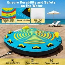 Costway Towable Tube For Boating 1-3 Person Inflatable Boat Tube For Youth & Adult -Kiddie Kingdom Store GUEST 06bb80f1 03b7 4282 8c95 5c4e5f266b27