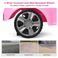 Costway Foot-to-Floor Kids Ride-On Push Car W/ Horn And Music WhitePink -Kiddie Kingdom Store GUEST 077694e3 0189 468a 9a3c 3aec58eb98e0