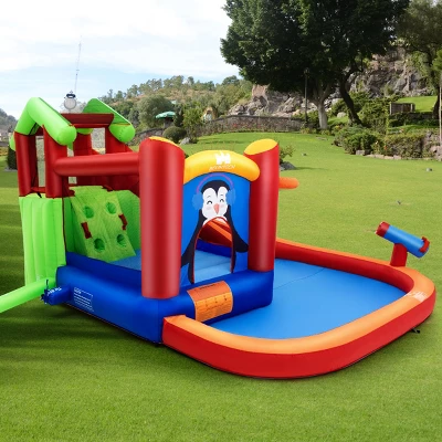 Costway Inflatable Slide Bouncer And Water Park W/ Splash Pool Water Cannon And Blower 6 Costway Inflatable Slide Bouncer And Water Park W/ Splash Pool Water Cannon And Blower - Image 4