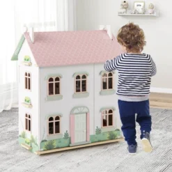 Costway Kids Wooden Dollhouse With Double-Sided Roofs & Openable Doors Rich Furniture 13 Costway Kids Wooden Dollhouse With Double-Sided Roofs & Openable Doors Rich Furniture -Kiddie Kingdom Store GUEST 09e29ed1 c85d 43b0 b018 7357117aaaf3