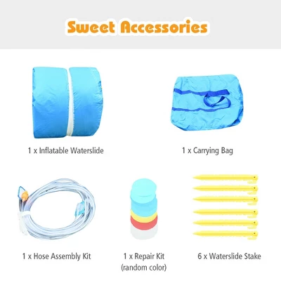 Costway Inflatable Water Slide Kids Bounce House Castle Splash Pool Without Blower 7 Costway Inflatable Water Slide Kids Bounce House Castle Splash Pool Without Blower - Image 5