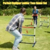Costway Ladder Ball Toss Game Set Indoor Outdoor W/6 Bolas Score Tracker Carrying Bag