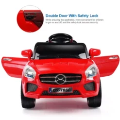 Costway 6V Kids Ride On Car RC Remote Control Battery Powered W/ LED Lights MP3 Red 10 Costway 6V Kids Ride On Car RC Remote Control Battery Powered W/ LED Lights MP3 Red -Kiddie Kingdom Store GUEST 0c666a14 99fb 45bd 866d 3611f8877504