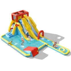 Costway 7 In 1 Inflatable Dual Slide Water Park Climbing Bouncer -Kiddie Kingdom Store GUEST 0c79f34a eb4b 41a6 b4d3 6129f2b4b2bc