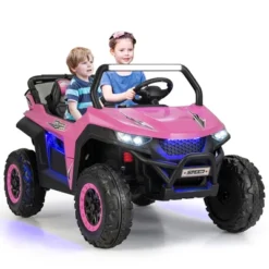 Costway 12V 2-Seater Kids Ride On UTV RC Electric Vehicle Suspension W/ Lights & Music -Kiddie Kingdom Store GUEST 0ca03f21 6108 4bb7 b4da c2095189b871