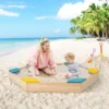 Costway Outdoor Wooden Sandbox With Seats Backyard Bottomless Sandpit For Kids Aged 3+ -Kiddie Kingdom Store GUEST 0e71379f 5aa0 49da ac78 1caf4920bfe7