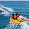 Costway Towable Tube For Boating 1 Or 2 Person Inflatable Boat Tube For Youth & Adult Yellow -Kiddie Kingdom Store GUEST 0e89a4d8 b145 4e01 90fb 13bcf80a23da