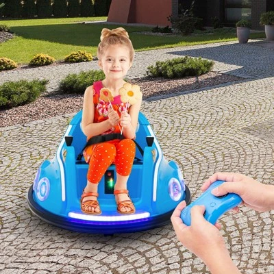 Costway 12V Kids Ride On Bumper Car Remote Control W/ Flashing LED Light & Music 5 Costway 12V Kids Ride On Bumper Car Remote Control W/ Flashing LED Light & Music - Image 3