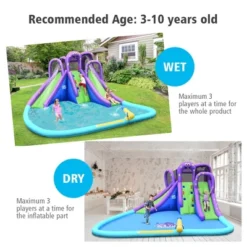 Costway Inflatable Water Park Octopus Bounce House 2 Slides Climbing Wall Without Blower -Kiddie Kingdom Store GUEST 11d91616 8db8 46ca 86c3 0210c0c582a5