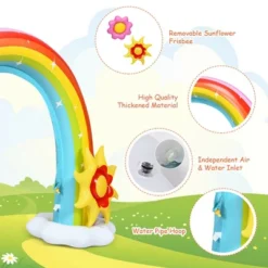 Costway Inflatable Rainbow Sprinkler Summer Outdoor Kids Spray Water Toy Yard Party Pool -Kiddie Kingdom Store GUEST 11f61b01 e00a 43ce 8400 cb6a01c1020e
