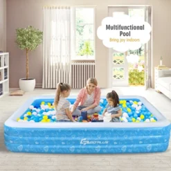 Costway Inflatable Swimming Pool 120'' X 72'' X 22'' Full-Sized Family Swimming Pool -Kiddie Kingdom Store GUEST 1252d7df 7d9b 4223 8e7d 6f378cd7516b