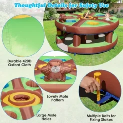 Costway Inflatable Whack-a-Mole Themed Castle For Kids Interactive Game W/ 480W Blower -Kiddie Kingdom Store GUEST 137ccb5d da7c 4fff 9eb4 1e5e97ac3ff5