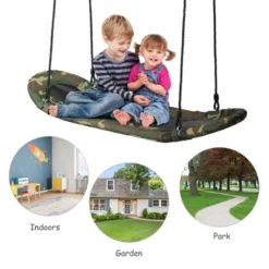 Costway Saucer Tree Swing Surf Kids Outdoor Adjustable Swing Set W/ Handle 16 Costway Saucer Tree Swing Surf Kids Outdoor Adjustable Swing Set W/ Handle -Kiddie Kingdom Store GUEST 13d666b0 773c 478a a95b 937d524c73b2