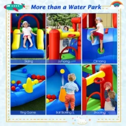 Costway 9-in-1 Inflatable Water Slide Kids Bounce Castle Giant Water Park W/ 860W Blower -Kiddie Kingdom Store GUEST 14c08a14 ac97 4a7b ae5c 0d2c9766ac14