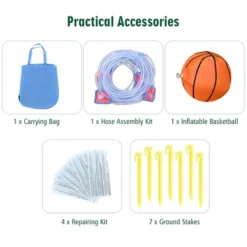 Costway 6 In 1 Inflatable Dual Slide Water Park Climbing Bouncer -Kiddie Kingdom Store GUEST 153f9199 8c48 4f02 af67 a9179a5c6b9f