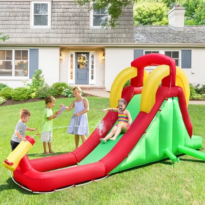 Costway Inflatable Moonwalk Water Slide Bounce House Bouncer Kids Jumper Climbing 3 Costway Inflatable Moonwalk Water Slide Bounce House Bouncer Kids Jumper Climbing
