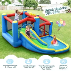 Costway Inflatable Kids Water Slide Outdoor Indoor Slide Bounce Castle With 550W Blower 15 Costway Inflatable Kids Water Slide Outdoor Indoor Slide Bounce Castle With 550W Blower -Kiddie Kingdom Store GUEST 15e59880 165a 4dac a7b1 23915c8b0927