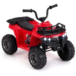 Costway Kids Ride On Electric ATV 6V 4-Wheeler Quad Car With One-Button Start Tread Tires Black/Navy/Red/Pink -Kiddie Kingdom Store GUEST 15ee6f59 25f1 4b60 8c44 bf6dcb6a080e