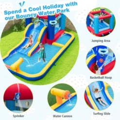Costway 6-in-1 Inflatable Water Castle Kids Bouncer With 50 Ocean Balls & 735W Blower 15 Costway 6-in-1 Inflatable Water Castle Kids Bouncer With 50 Ocean Balls & 735W Blower -Kiddie Kingdom Store GUEST 16a54971 0c54 4471 a7c5 b7b16a2ecad2