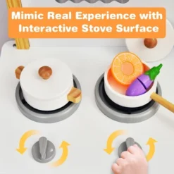 Costway Kids Play Kitchen Set Toddler Pretend Cooking Set W/ Cabinet&Accessories -Kiddie Kingdom Store GUEST 16b1959f e439 4c0c b706 e7fea5bed173