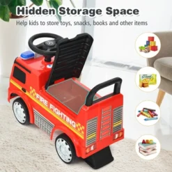Costway Kids Ride On Fire Engine Licensed Mercedes Benz Push And Ride Racer Red -Kiddie Kingdom Store GUEST 178fdc39 fe37 459f 9f3c 462faf682a4b