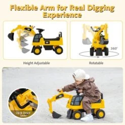 Costway Licensed Caterpillar Kids Rid-On Digger Excavator Toy W/Digging Bucket & Storage 15 Costway Licensed Caterpillar Kids Rid-On Digger Excavator Toy W/Digging Bucket & Storage -Kiddie Kingdom Store GUEST 17db45d3 58f5 4e12 ab56 84bad0a9c1a3