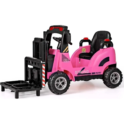 Costway Ride On Forklift 12V Kids Electric Vehicle Construction Truck With Remote Control 2 Speeds Music USB MP3 Lights 11 Costway Ride On Forklift 12V Kids Electric Vehicle Construction Truck With Remote Control 2 Speeds Music USB MP3 Lights - Image 9