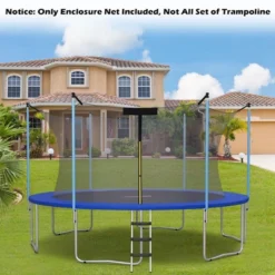 Costway 10FT Trampoline Replacement Safety Enclosure Net Weather-Resistant -Kiddie Kingdom Store GUEST 1868e32c 3735 46a9 bdb4 9f34ea54a780