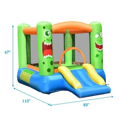 Costway Inflatable Bounce House Jumper Castle Kids Playhouse With 550W Blower 4 Costway Inflatable Bounce House Jumper Castle Kids Playhouse With 550W Blower - Image 2