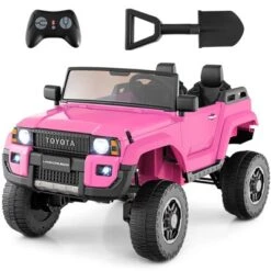 Costway 24V 2 Seater Ride On Car For Kids Licensed Toyota LC250 Ride On Truck With Remote Black/Gray/Navy/Pink/Red 28 Costway 24V 2 Seater Ride On Car For Kids Licensed Toyota LC250 Ride On Truck With Remote Black/Gray/Navy/Pink/Red -Kiddie Kingdom Store GUEST 193bf526 2c79 47a3 b831 958255b7cf6d