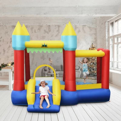 Costway Inflatable Bounce House Slide Jumping Castle W/ Tunnels Ball Pit & 480W Blower 4 Costway Inflatable Bounce House Slide Jumping Castle W/ Tunnels Ball Pit & 480W Blower - Image 2
