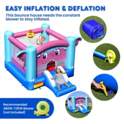 Costway Inflatable Bounce House 3-in-1 Elephant Theme Inflatable Castle Without Blower -Kiddie Kingdom Store GUEST 1a180db1 3e4c 4ede 84b8 9f9217c6f194