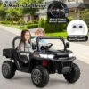 Costway 24V Ride On Dump Truck Electric 2-Seater Kids UTV W/Dump Bed & Bight Lights And Remote Control Red -Kiddie Kingdom Store GUEST 1a8d4937 1a82 4b15 8ede 4fafb3583780