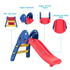 Costway 2 Step Children Folding Slide Plastic Fun Toy Up-down Suitable For Kids -Kiddie Kingdom Store GUEST 1ad9ab11 4ead 41ee af0c 9c3772e1bde6