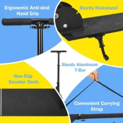 Costway Folding Kick Scooter Lightweight Sports Scooter For Teens Adult Wish Strap 8'' Wheel -Kiddie Kingdom Store GUEST 1afefedf b68a 4a9b 80e3 405fa32439e1