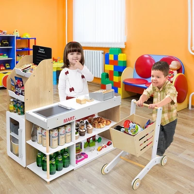 Costway Grocery Store Playset Pretend Play Supermarket Shopping Set With Shopping Cart 10 Costway Grocery Store Playset Pretend Play Supermarket Shopping Set With Shopping Cart - Image 8